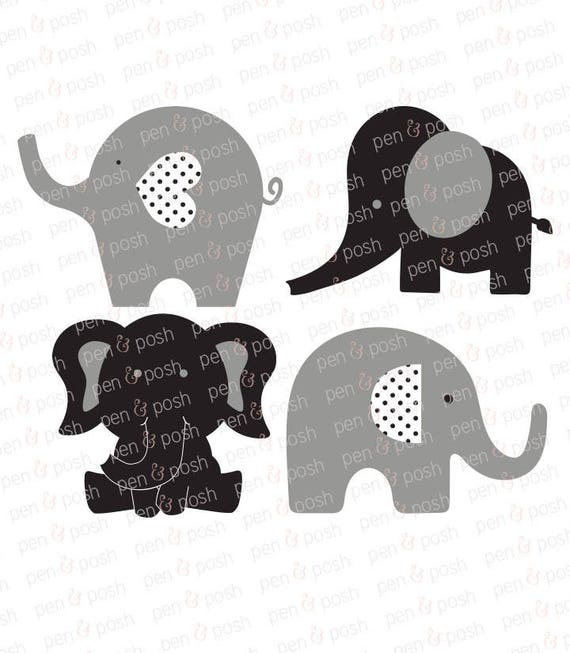 Elephant SVG Elephant Nursery Design Elephant Graphic