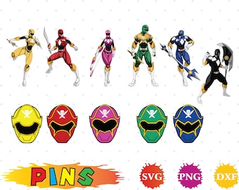 Power Ranger svg,dxf,png/Power Ranger clipart for Design,Print,Silhouette, Cricut