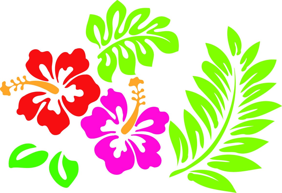 Hibiscus svg - Hawaii Flower svg - Hawaii Hibiscus Flower digital