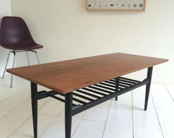 Vintage Coffee Table / TV Bench - 1960s Retro
