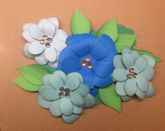 Pretty Paper Flower Bows for Packages/Gifts