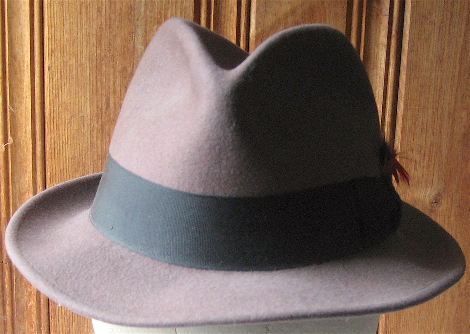 Brown Wool Fedora Vintage 100 Wool Hat The
