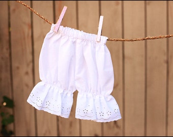 Girls Pantaloons Eyelet Lace