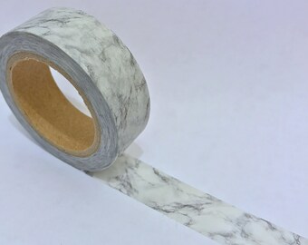 Washi Tape/ Craft Tape- White Marble
