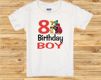 Angry birds Birthday Boy Shirt,FREE SHIPPING,birthday boy,boy shirt, Angry birds shirt, Angry birds birthday, Angry birds shirt