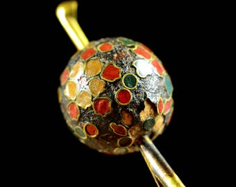 Japanese Antique Tama Kanzashi Japanese cloisonne ware - Japanese Tama Kanzashi Antique Japanese cloisonne ware - Antique Kanzashi Tama