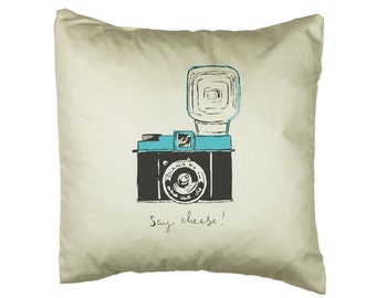 Diana F+ 'Say Cheese' Camera Cushion