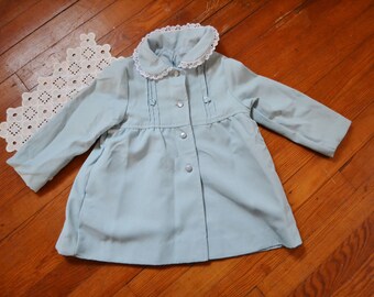 Vintage Girl's Light Blue Jacket Size 4T - Weather Tamer
