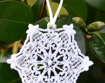 Hearts Snowflake Ornament