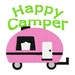 Embroidery Design, Happy Camper // // Joyful Stitches