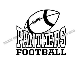 Panthers Football Download Files - SVG, DXF, EPS, Silhouette Studio, Vinyl Cut Files, Digital Cut Files -Use with Cricut and Silhouette