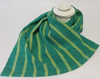 Large Handwoven Cotton Towel for Kitchen or Bath, Kitchen Towel, Handtowel, Handwoven Towel, Woven Towel - Maui Towel (#17-03 Seafoam)