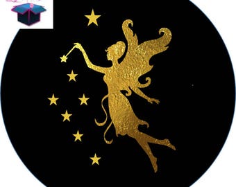 themed fairy 25 mm glass cabochon