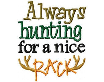 Hunting for a nice Rack Embroidered Shirt/Bodysuit/Burp Cloth/Hand Towel!