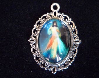 1 pendant medal Jesus divine 29 mm
