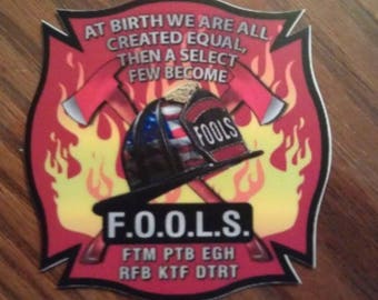 Fraternal Order of Leatherhead Society FOOLS Decal (4")
