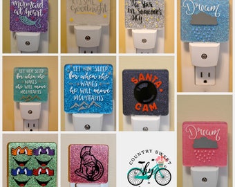 Personalized Night Light Plug In