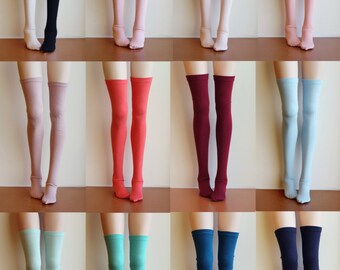 BJD Doll clothes ,SD MSD Minifee socks, Thigh-high stockings long socks , 13 colors