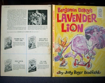Benjamin Dilley's Lavender Lion, Jolly Roger Bradfield, Very Rare 1968 Vintage Children's Book