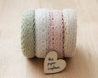 Lace Fabric Sticky Tape Adhesive Card Making Craft Scrapbooking Gift Wrap