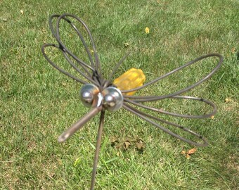 Screw Driver Bug Recycled Garden Art Yard Stake Upcycle