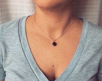 The Trinket Necklace - Midnight Black
