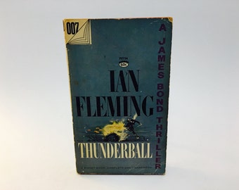 Vintage Pop Culture Book Thunderball by Ian Fleming 1961 Paperback