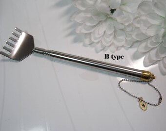 Portable Back Scratcher, 20 Inch Antenna Type Steel Back Scratcher, Massage Scratcher, Personalized Gift for Dad, Him, Yourself