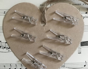 Lot 17 transparent small clips