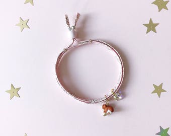 Liberty of London Charm Bracelet for Little Girls, Hamster Charm, giddyupandgrow