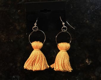 Short Hoop Chandelier Earrings