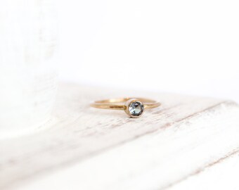 Alexandrite Ring - June Birthstone Ring - 14k Gold Fill or Sterling Silver - Stacking Ring - Simple Ring - Alexandrite Jewelry - Hammered