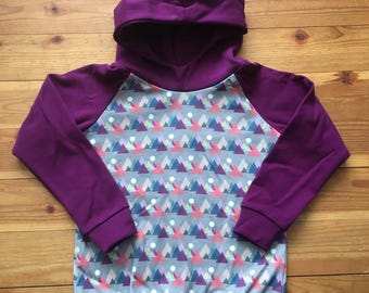 4T - Organic Cotton Hoodie with Lined Scuba Hood