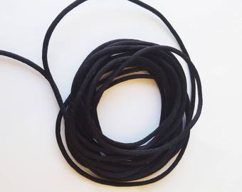 3 m black rat tail from size 2mm wire