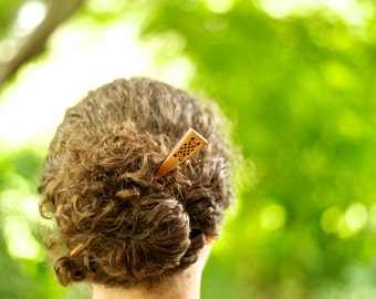 Celtic Hair stick | Hair Stick | Wood Hair Stick | Bohemian Hair Style | Natural Hair Stick | Hair Pin | Easy Up Do | Natural Hair Style