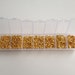 Assorted Sizes 1780 pcs Gold Plated Cut Open Jump Rings 3mm 4mm 5mm 6mm 7mm 8mm Plastic Case Box Jewelry Making Supplies Crafts