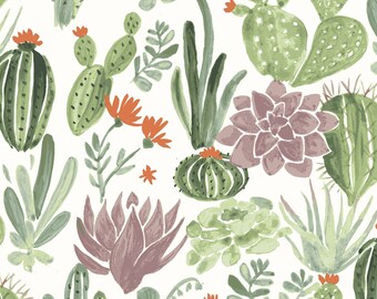 QUILTING COTTON: Monaluna Dry Garden Organic Poplin. Sold by the 1/2 Yard