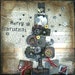 Christmas Wall Hanging - Steampunk Christmas Tree Canvas - Christmas Home Decor - Metal Vintage Christmas Tree Art - Holiday Gift
