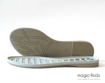 Rubber soles with insoles - high quality flats soles for women, very light, women sizes, soles for shoes