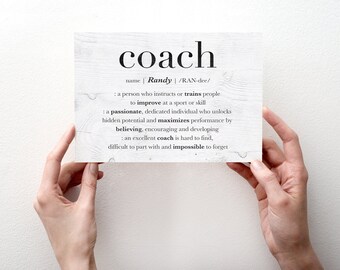 soccer coach card etsy soccer coach card