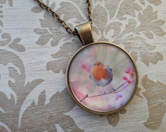 Robin Necklace. Robin Pendant. Robin Jewellery. Bird Necklace. Bird Pendant Necklace. Bird Necklaces for Women. Friend Birthday Gift.