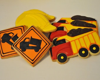 Construction Dump Truck Cookies - 1 dozen