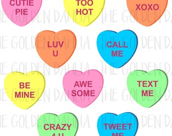 Download True Love Candy Heart Necklace Valentine's Day