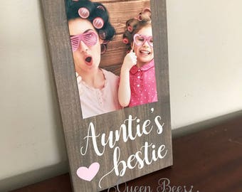 Auntie's Bestie Picture Frame.Auntie's Bestie.Aunt Picture Frame.Aunt Gift Idea.Auntie Frame.Best Aunt Picture Frame.Wall Decor.Gift Idea.