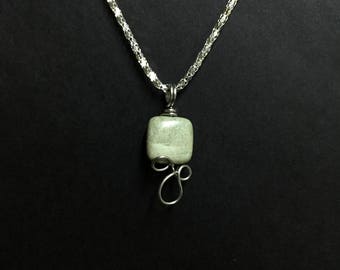 Wire Wrapped Stone Necklace