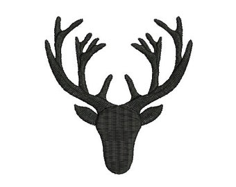 Buck Deer Embroidery Design Fill Deer head Machine Embroidery Instant Download ER1025F
