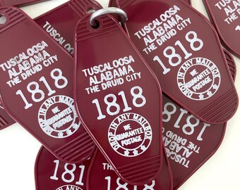 Tuscaloosa, Alabama Motel Keychain