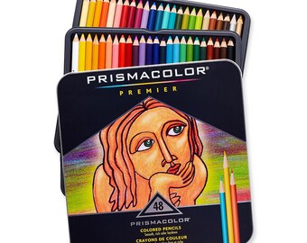 Prismacolor Set of 48 Assorted Colors Premier Soft Core Colored Pencils