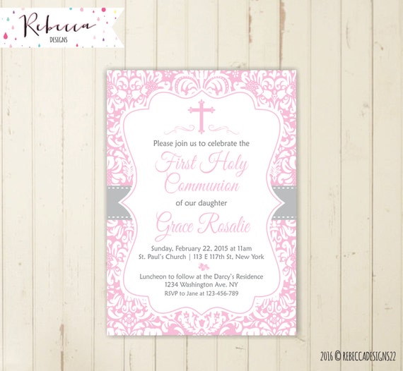 Communion Party Invitations 3