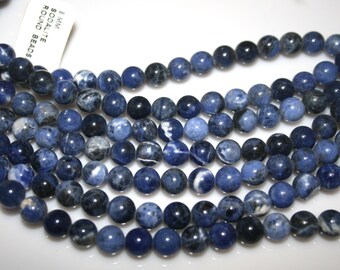 SODALITE Gemstone Beads 8mm 16" 33 gr 111215